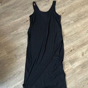 H&M maternity black ribbed dress